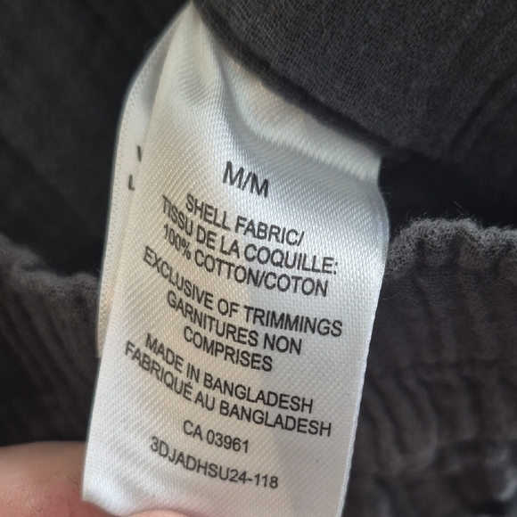 Denver Hayes Wide Leg Textured Pants - Charcoal Gray - Picture 5 of 6